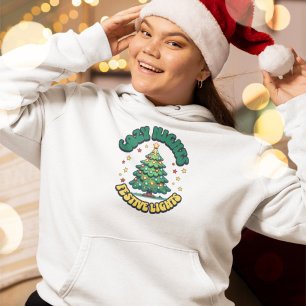 Cosy Nights, Festive Lights Christmas Tree Hoodie