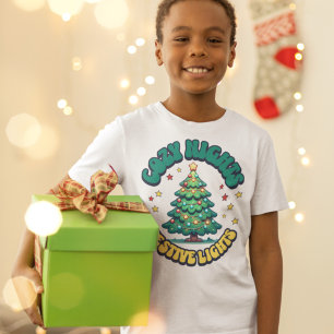 Cosy Nights, Festive Lights Christmas Tree T-Shirt