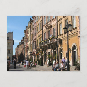 Cosy Old Town in Warsaw Postcard