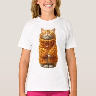 Cosy Orange Sweater Ginger Cat Kids
