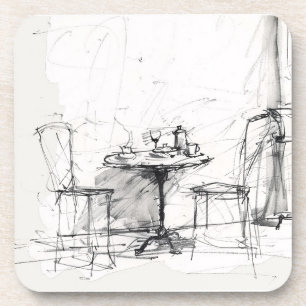 Cosy Outdoor Café Table – Relaxing Coffee Coaster
