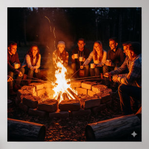 Cosy Outdoor Fire Pit Poster