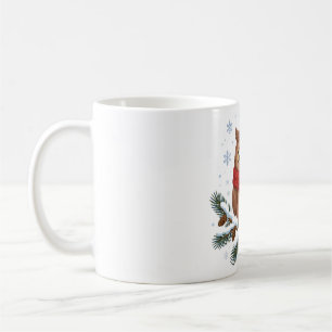 Cosy Owl Winter Scarf Christmas Animal Art Coffee Mug