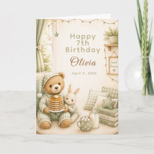 Cosy Pajama Birthday Card