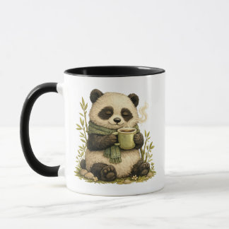 Cosy Panda Coffee Mug | Cute Whimsical Woodland 