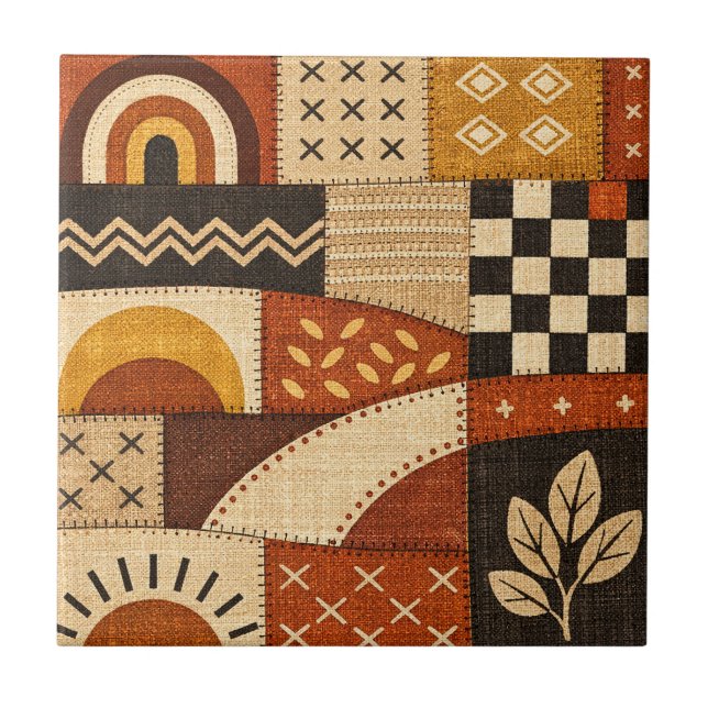 Cosy Patchwork Modern Tile (Front)