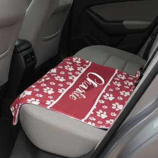 Cosy Paw Print Personalised Dog Blanket – Custom P