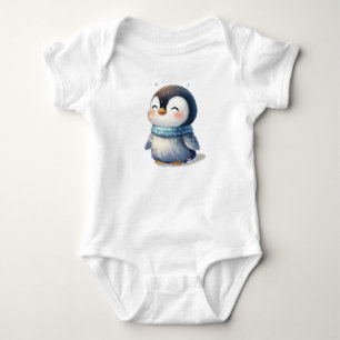 Cosy Penguin Baby Bodysuit