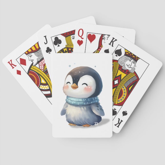 Cosy Penguin Playing Cards (Back)