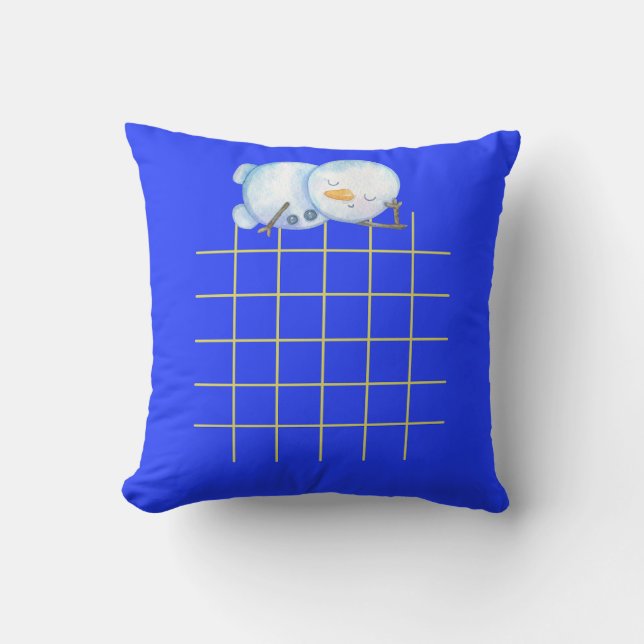 Cosy Penguin Sleeping Pillow" Cushion (Front)