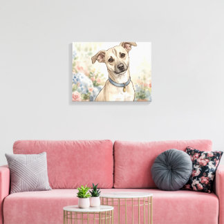 Cosy Pet Lover Design LinaPawStudio Canvas Print