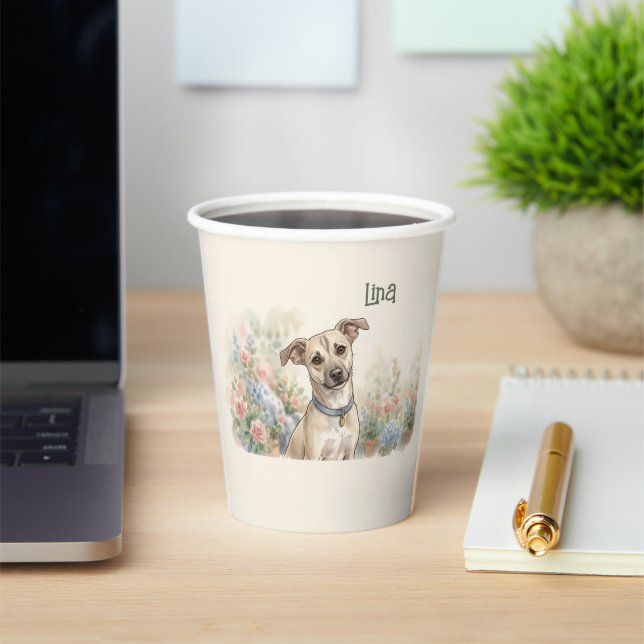 Cosy Pet Lover Design LinaPawStudio Paper Cups (Insitu)
