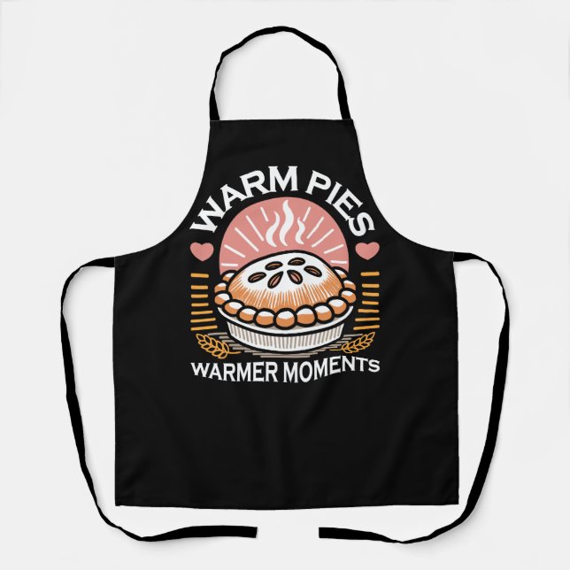 Cosy Pie Illustration: Warm Pies Warmer Moments Apron (Front)