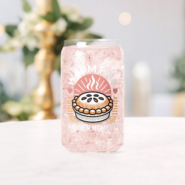 Cosy Pie Illustration: Warm Pies Warmer Moments Can Glass (Insitu (Wedding))