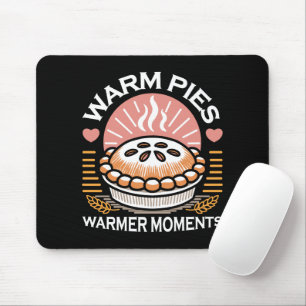 Cosy Pie Illustration: Warm Pies Warmer Moments Mouse Mat