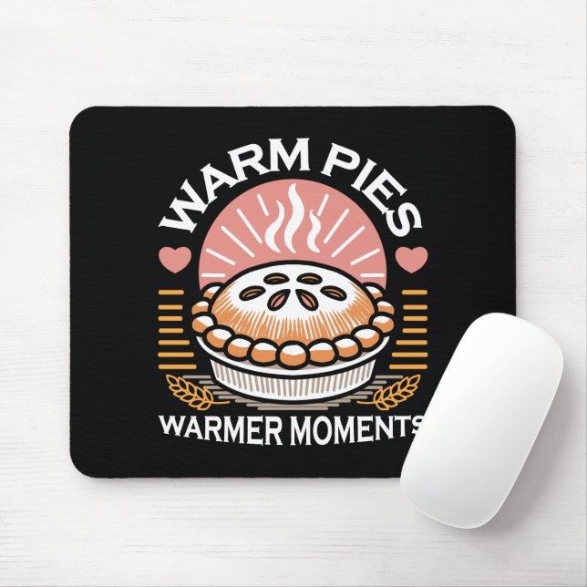 Cosy Pie Illustration: Warm Pies Warmer Moments Mouse Mat (With Mouse)