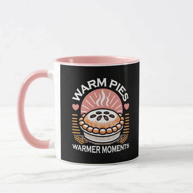 Cosy Pie Illustration: Warm Pies Warmer Moments Mug (Left)