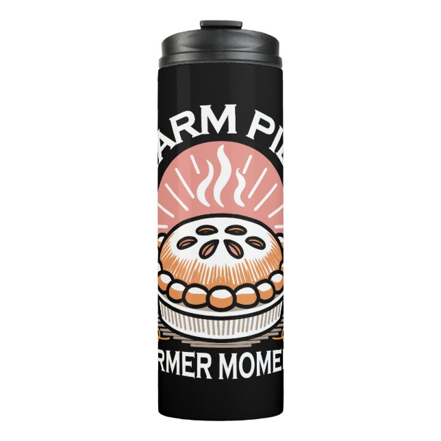Cosy Pie Illustration: Warm Pies Warmer Moments Thermal Tumbler (Front)
