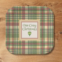 Cosy Plaid Christmas Party Napkins