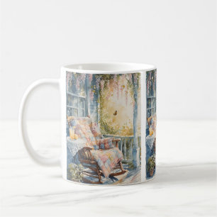 Cosy Porch with Quilt and Lemonade Charm Coffee Mug