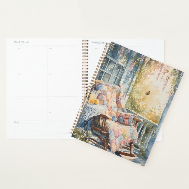 Cosy Porch with Quilt and Lemonade Charm Planner (Display)
