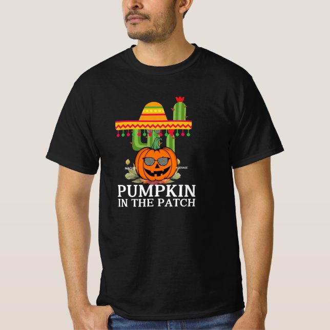 Cosy Pumpkin Patch Graphic T-shirt (Front)