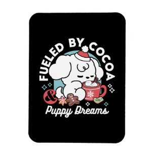 Cosy Puppy Dreams – Hot Chocolate and Christmas Magnet