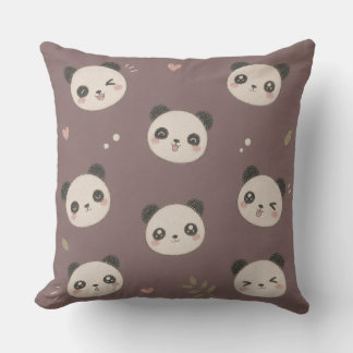 Cosy Purple Panda  Cushion