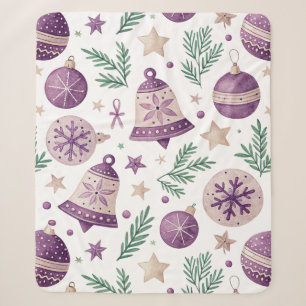 Cosy Purple Sherpa Blanket – Winter Charm