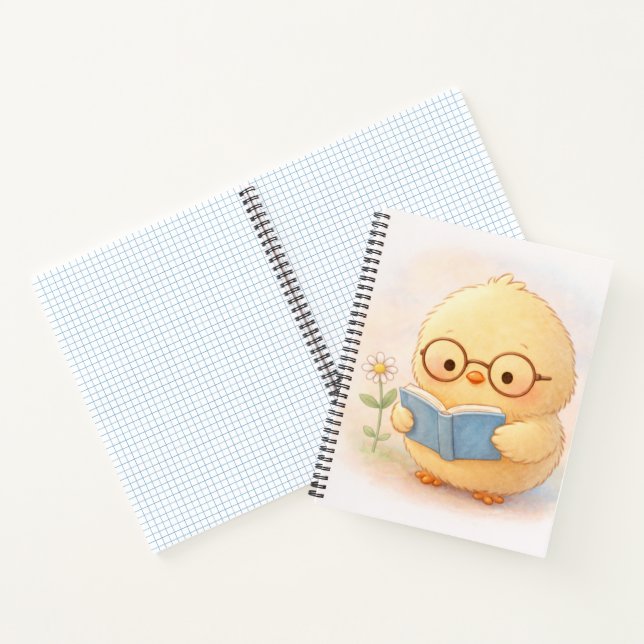 Cosy Reading Alma Chick Cute Notebook (Inside)