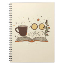 Cosy Reading Coffee Aesthetic Notebook