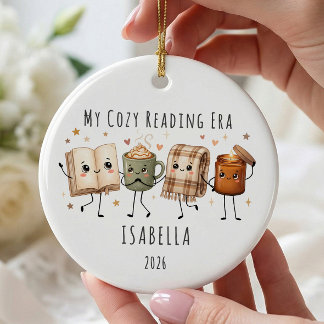 Cosy Reading Era Personalised Ornament