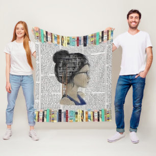 Cosy Reading Nook Fleece Blanket
