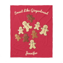 Cosy Red Gingerbread Man Christmas