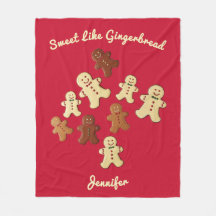 Cosy Red Gingerbread Man Christmas