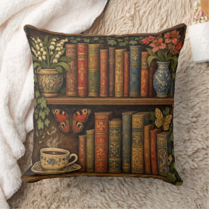 Cosy retro book shelf cushion
