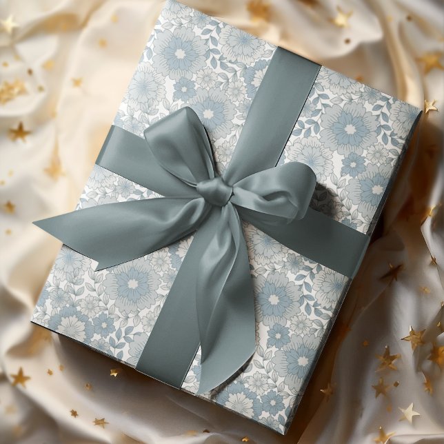 Cosy Retro Groovy Boho Floral 80S Wrapping Paper (Creator Uploaded)