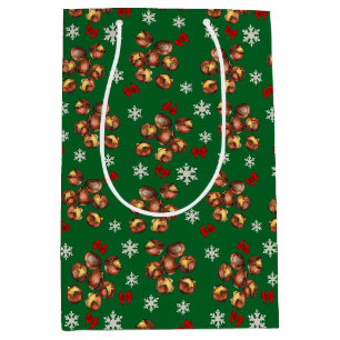 Cosy Roasted Chestnuts And Snowflakes Winter Medium Gift Bag