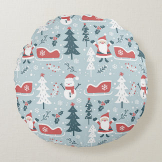Cosy Round Christmas Pillow