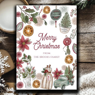 Cosy Rustic Christmas Holiday Card