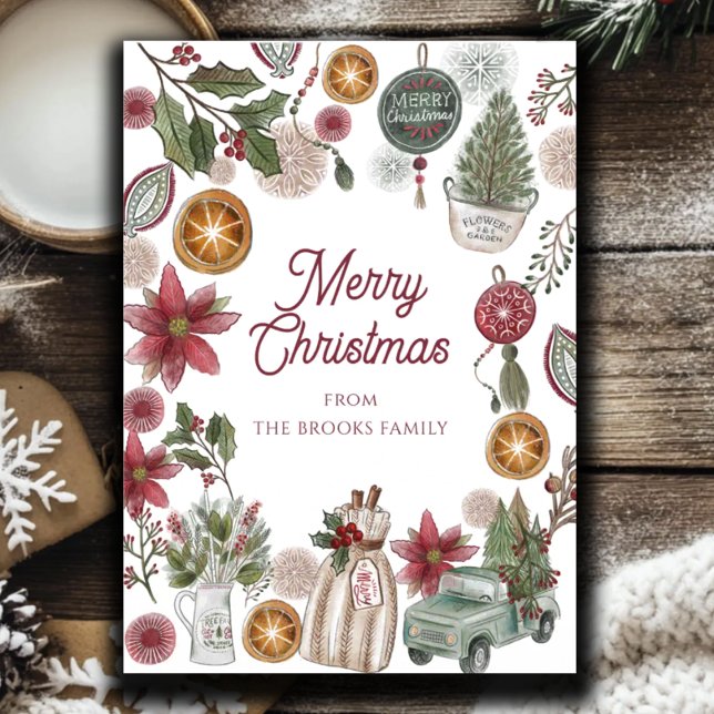 Cosy Rustic Christmas Holiday Card (Creator Uploaded)