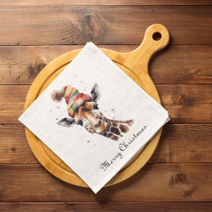 Cosy Safari Christmas, custom Napkin