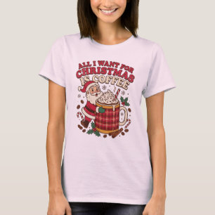 Cosy Santa Christmas Coffee Moment T-Shirt