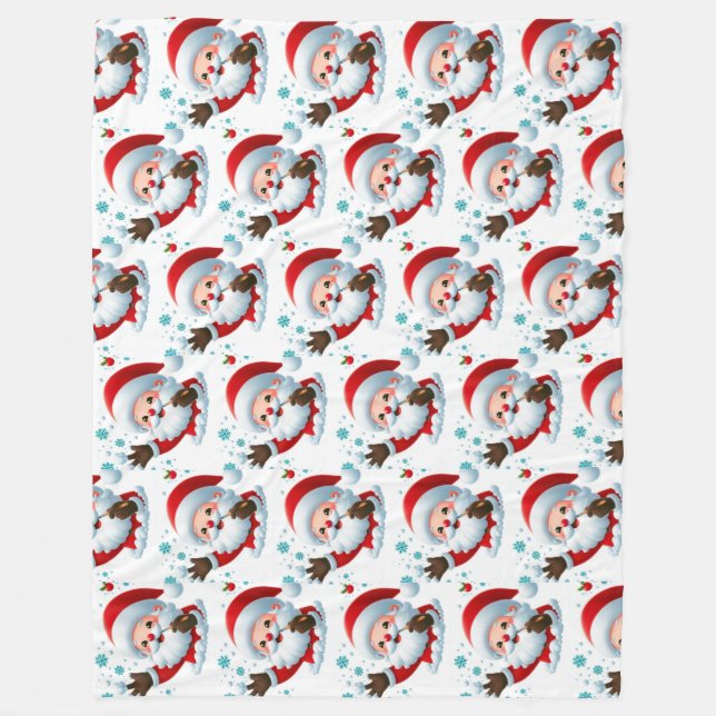 Cosy Santa Fleece Blanket (Front)