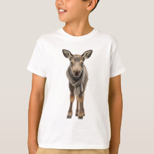 Cosy Scarf Baby Moose Kids T-Shirt