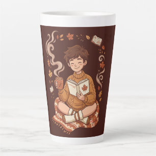Cosy Season Autumn Reader Book Lover Cute Fall Latte Mug