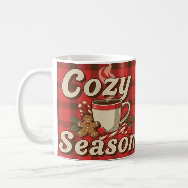 Cosy Season | Christmas Coffee Mug Design (Left)