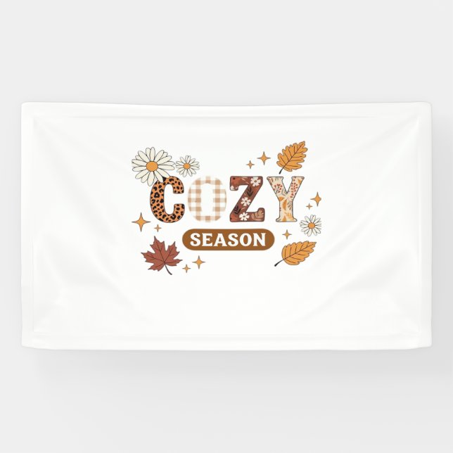 Cosy Season Oversized T-Shirt Banner (Horizontal)