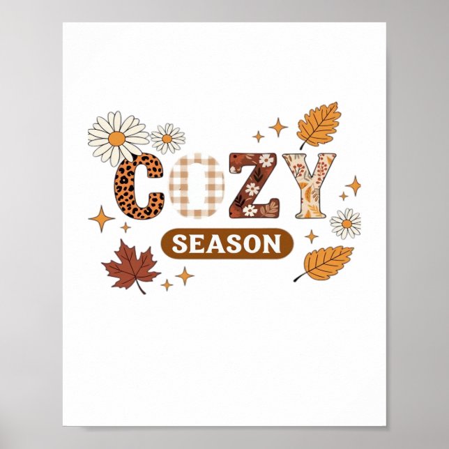 Cosy Season Oversized T-Shirt Poster (Front)