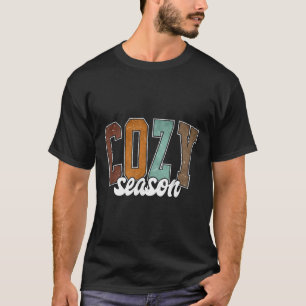 Cosy Season Pumpkin Autumn Fall Yall Leaves Thanks T-Shirt